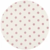Alfombra Infantil LIVONE A Los Niños Les Encantan Las Alfombras CIRCLE Crema/rosa 160 Cm Redonda
