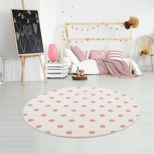 Alfombra Infantil LIVONE A Los Niños Les Encantan Las Alfombras CIRCLE Crema/rosa 160 Cm Redonda 4 Alfombra Infantil LIVONE A Los Niños Les Encantan Las Alfombras CIRCLE Crema/rosa 160 Cm Redonda - Imagen 4