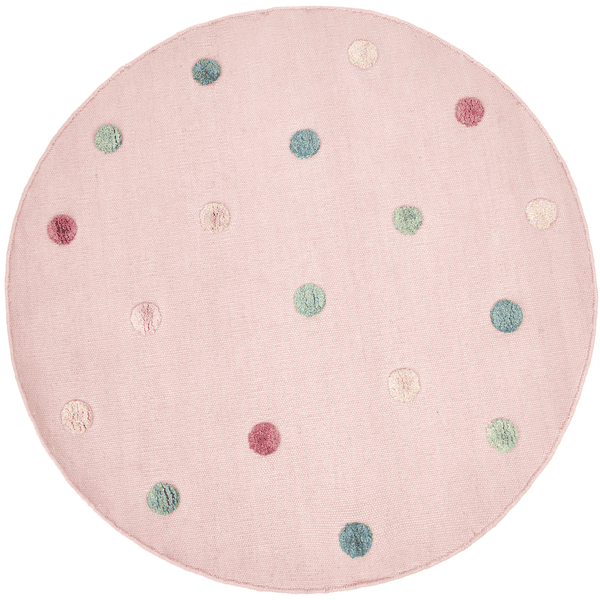 Roba Ventas -Roba Ventas alfombra infantil livone color rosa luna multiples 130 cm redondos a302382 4