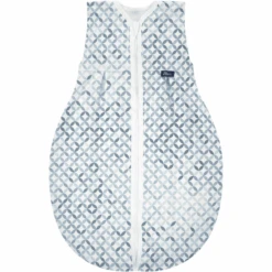 Alvi ® Saco De Dormir Molton Mosaico Azul/blanco