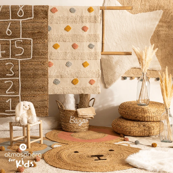 Atmosphera Alfombra De Yute Oso, 100 Cm 3 Atmosphera Alfombra De Yute Oso, 100 Cm - Imagen 3