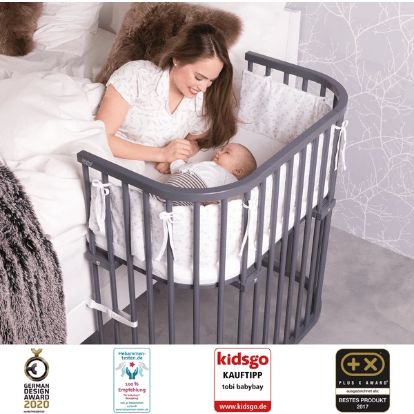 Babybay Armazón De Cuna Colecho Boxspring Gris 2 Babybay Armazón De Cuna Colecho Boxspring Gris - Imagen 2