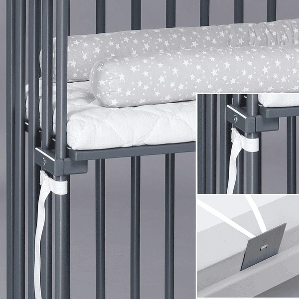 Babybay Armazón De Cuna Colecho Boxspring Gris 5 Babybay Armazón De Cuna Colecho Boxspring Gris - Imagen 5