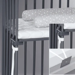 Babybay Cuna Lateral Boxspring XXL Slate Grey -Roba Ventas babybay cuna lateral boxspring xxl slate grey a265387 4