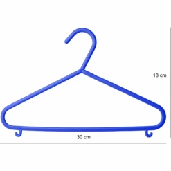 BIECO Perchas De Plástico 8 Unidades Azul -Roba Ventas bieco perchas de plastico 8 unidades azul a050614 3