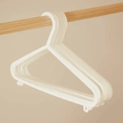 BIECO Perchas De Plástico 8 Unidades Blanco Nacarado -Roba Ventas bieco perchas de plastico 8 unidades blanco nacarado a026847 4