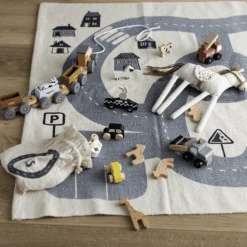 Bloom Ingville Alfombra MINI Dennis Gris 150 X 100 Cm -Roba Ventas bloom ingville alfombra mini dennis gris 150 x 100 cm a381149 3