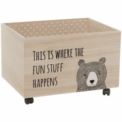 Bloom Ingville Caja De Almacenamiento MINI Con Ruedas Paulownia Natural -Roba Ventas bloom ingville caja de almacenamiento mini con ruedas paulownia natural a382304 4