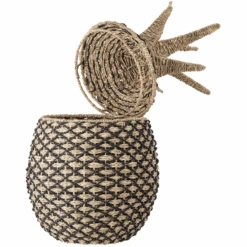 Bloomingville MINI Cesta Con Tapa Rosamaj Pandan Negro -Roba Ventas bloomingville mini cesta con tapa rosamaj pandan negro a381186 2