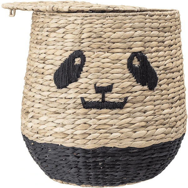 Bloomingville MINI Cesta Con Tapa Youl Water Hyacinth Natural 5 Bloomingville MINI Cesta Con Tapa Youl Water Hyacinth Natural - Imagen 5