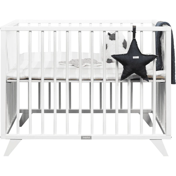 Bopita Parque Infantil / Corralito De Bebé Retro Blanco 2 Bopita Parque Infantil / Corralito De Bebé Retro Blanco - Imagen 2