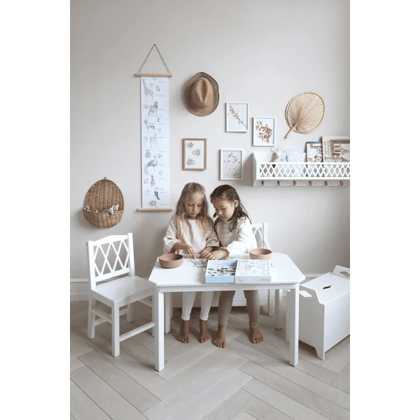 Cam Cam Copenhagen Mesa Infantil Harlequin Blanca 5 Cam Cam Copenhagen Mesa Infantil Harlequin Blanca - Imagen 5