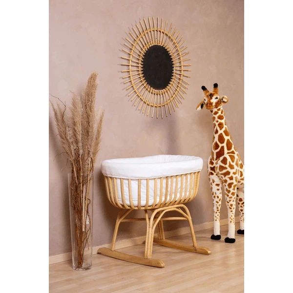 Childhome CHILD HOME Cuna De Ratán Con Funda De Jersey, Colchón Y Nido 5 Childhome CHILD HOME Cuna De Ratán Con Funda De Jersey, Colchón Y Nido - Imagen 5