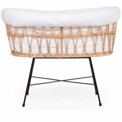 Childhome CHILD HOME Cuna Moisés De Ratán Patas Metálicas Con Colchón Y Nido -Roba Ventas child home cuna moises de ratan patas metalicas con colchon y nido a367074 3