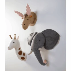Childhome CHILD HOME Decoración De Pared Con Cabeza De Elefante De Fieltro -Roba Ventas child home decoracion de pared con cabeza de elefante de fieltro a274705 3