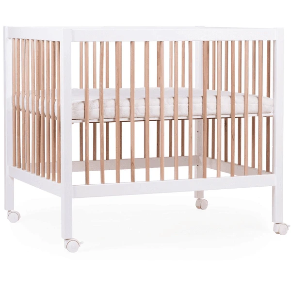 Childhome CHILD HOME Parque Infantil 97 Blanco Nature 75 X 95 Cm Con Ruedas 2 Childhome CHILD HOME Parque Infantil 97 Blanco Nature 75 X 95 Cm Con Ruedas - Imagen 2