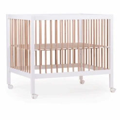 Childhome CHILD HOME Parque Infantil 97 Blanco Nature 75 X 95 Cm Con Ruedas