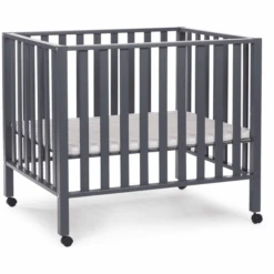 CHILDHOME Parque Infantil 94 Antracita 75 X 95 Cm + Ruedas