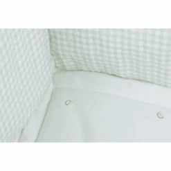 CHILDHOME Protector Para Parque Infantil / Corralito De Bebé Vichy Forest 75 X 95 Cm -Roba Ventas childhome protector para parque infantil corralito de bebe vichy forest 75 x 95 cm a401553 3