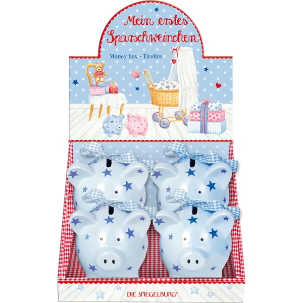 COPPENRATH Mi Primera Alcancía, Azul Claro - Baby Felicidad 2 COPPENRATH Mi Primera Alcancía, Azul Claro - Baby Felicidad - Imagen 2