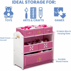 Delta Children Organizador De Juguetes Princess Crown -Roba Ventas delta children organizador de juguetes princess crown a332540 4