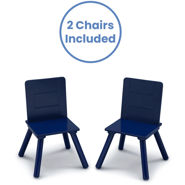 Delta Children Set Mesa Con Almacenamiento Y Sillas Infantil (azul/blanco) 4 Delta Children Set Mesa Con Almacenamiento Y Sillas Infantil (azul/blanco) - Imagen 4