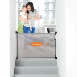 Dreambaby ® Protector De Puerta Retráctil, Gris -Roba Ventas dreambaby protector de puerta retractil gris a307070 2