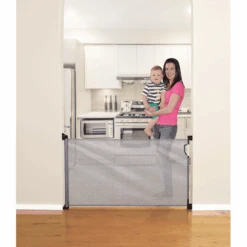 Dreambaby ® Protector De Puerta Retráctil, Gris -Roba Ventas dreambaby protector de puerta retractil gris a307070 3