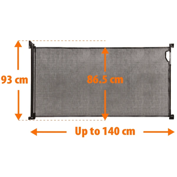 Dreambaby ® Protector De Puerta Retráctil, Negro 2 Dreambaby ® Protector De Puerta Retráctil, Negro - Imagen 2