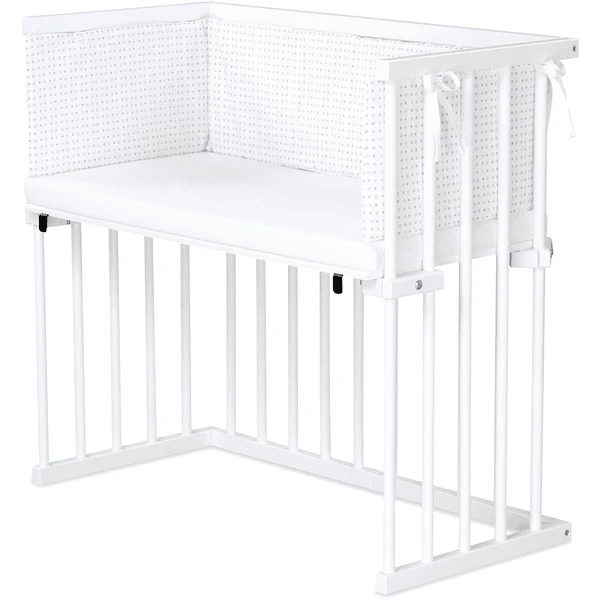 Dreamgood Moisés De Haya Lacado En Blanco | Colchón Prime | Nido, Estrella Blanca Mezcla De Gris Claro/gris Plata 1 Dreamgood Moisés De Haya Lacado En Blanco | Colchón Prime | Nido, Estrella Blanca Mezcla De Gris Claro/gris Plata