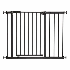Hauck Puerta De Seguridad Close'n Stop + 21 Cm De Extensión Carbón