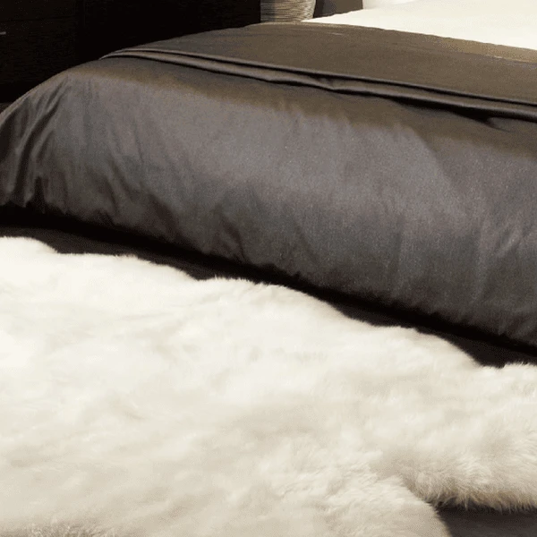 Heitmann Piel De Borreguillo Australiano De Primera Calidad Negra 2 Heitmann Piel De Borreguillo Australiano De Primera Calidad Negra - Imagen 2