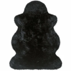 Heitmann Piel De Borreguillo Australiano De Primera Calidad Negra