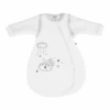 JACKY Dream Saco De Dormir Acolchado Mangas Desmontables Blanco