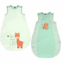 JACKY Saco De Dormir Pack De 2 Verde