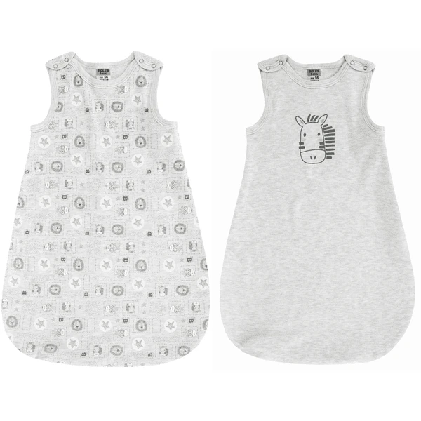 JACKY Saco De Dormir Sin Mangas 2-Pack Gris 2 JACKY Saco De Dormir Sin Mangas 2-Pack Gris - Imagen 2