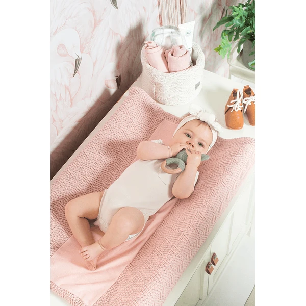 Jollein Funda Cojín Cambiador River Punto Rosa Pálido De 50x70cm 3 Jollein Funda Cojín Cambiador River Punto Rosa Pálido De 50x70cm - Imagen 3