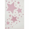 Juego LIVONE Y Alfombra Infantil Kids Love Rugs Starline Crema/rosa 120 X 170 Cm
