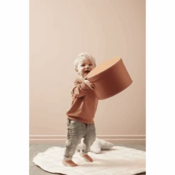 Kids Concept ® Caja Redonda De Almacenamiento, Set De 2, Marrón -Roba Ventas kids concept caja redonda de almacenamiento set de 2 marron a291089 2