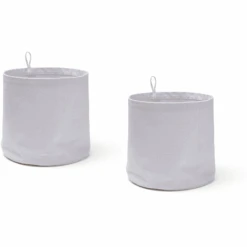 Kids Concept ® Cajas De Almacenaje Redondas De Tela, Púrpura