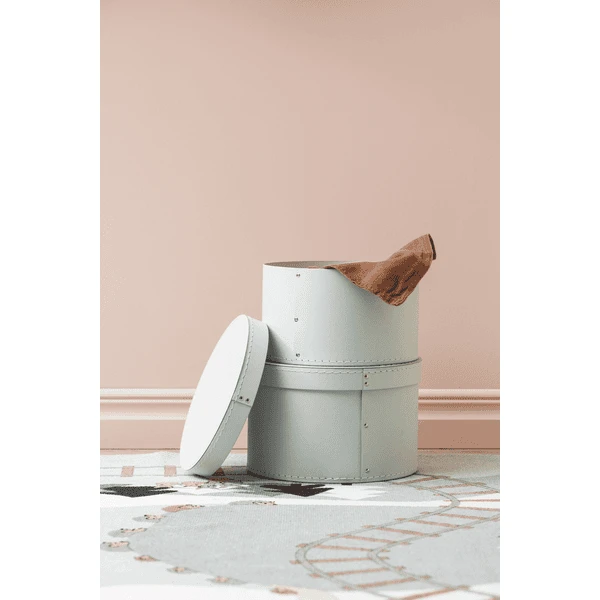 Kids Concept ® Juego De Cajas De Almacenamiento Redondas De 2, Turquesa 3 Kids Concept ® Juego De Cajas De Almacenamiento Redondas De 2, Turquesa - Imagen 3