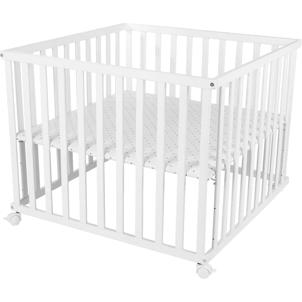Kindsgard Parque Infantil / Corralito De Bebé Lobeland 100 X 100 Cm Blanco 1 Kindsgard Parque Infantil / Corralito De Bebé Lobeland 100 X 100 Cm Blanco
