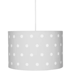 Lámpara Colgante LIVONE Happy Style Para Niños DOTS Gris Plateado/blanco