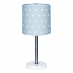 Lámpara De Mesa LIVONE Happy Style Para Niños DOTS Azul/blanco