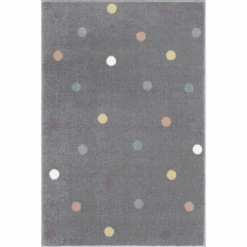 LIVONE Alfombra Infantil Happy Rugs Wheel Silver Grey/multi
