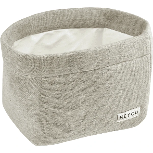 MEYCO Cesta Del Cambiador Medium Knit Basic Sand Melange 1 MEYCO Cesta Del Cambiador Medium Knit Basic Sand Melange