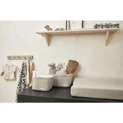 MEYCO Cesta Para Cambiador Pequeña Knit Basic Sand Melange -Roba Ventas meyco cesta para cambiador pequena knit basic sand melange a388940 4