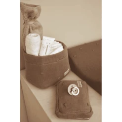 MEYCO Cesto Para Cambiador Nudos Pequeños Toffee -Roba Ventas meyco cesto para cambiador nudos pequenos toffee a388959 3