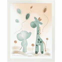 Nattou Póster De Luna Y Axel Con Marco 40 X 30 Cm -Roba Ventas nattou poster de luna y axel con marco 40 x 30 cm a382437 1