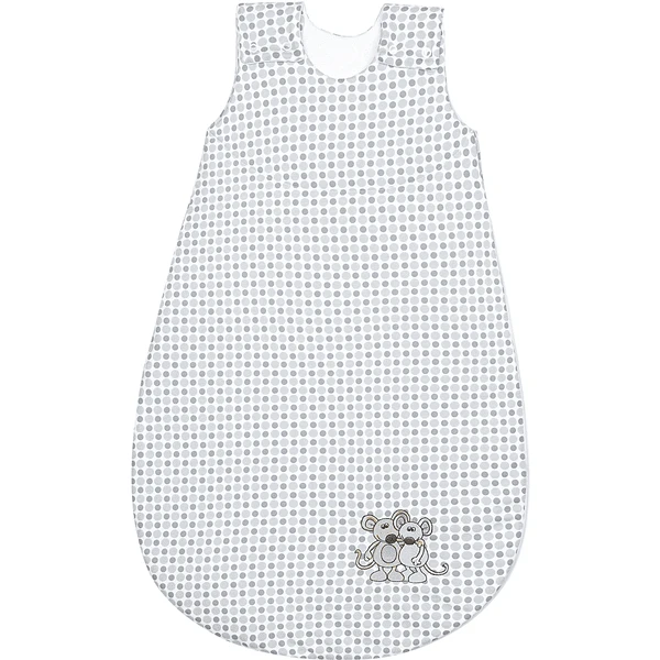 Odenwälder Basi Primer Saco De Dormir De Jersey, Lunares Plateados Y Grises 60cm - 70cm 1 Odenwälder Basi Primer Saco De Dormir De Jersey, Lunares Plateados Y Grises 60cm - 70cm